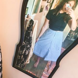 A New Day Vintage Vibes Midi Skirt